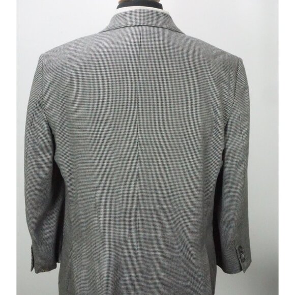 Ermenegildo Zegna Manhattan White Black Woven Cashmere blend Sport Coat 46R - Picture 5 of 10